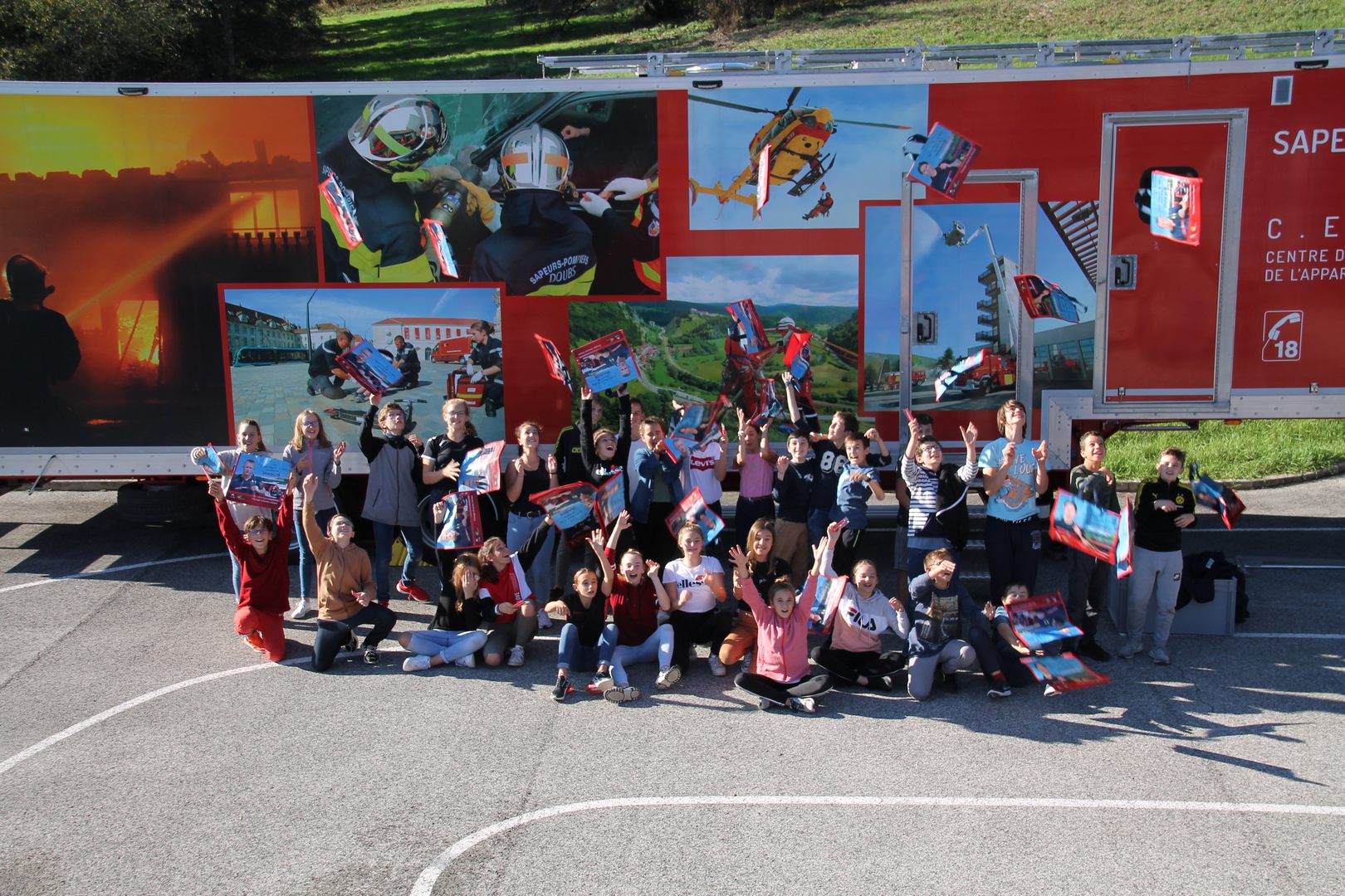 Ouverture d'une classe des cadets de la sécurité civile à Ornans 16/10/2019