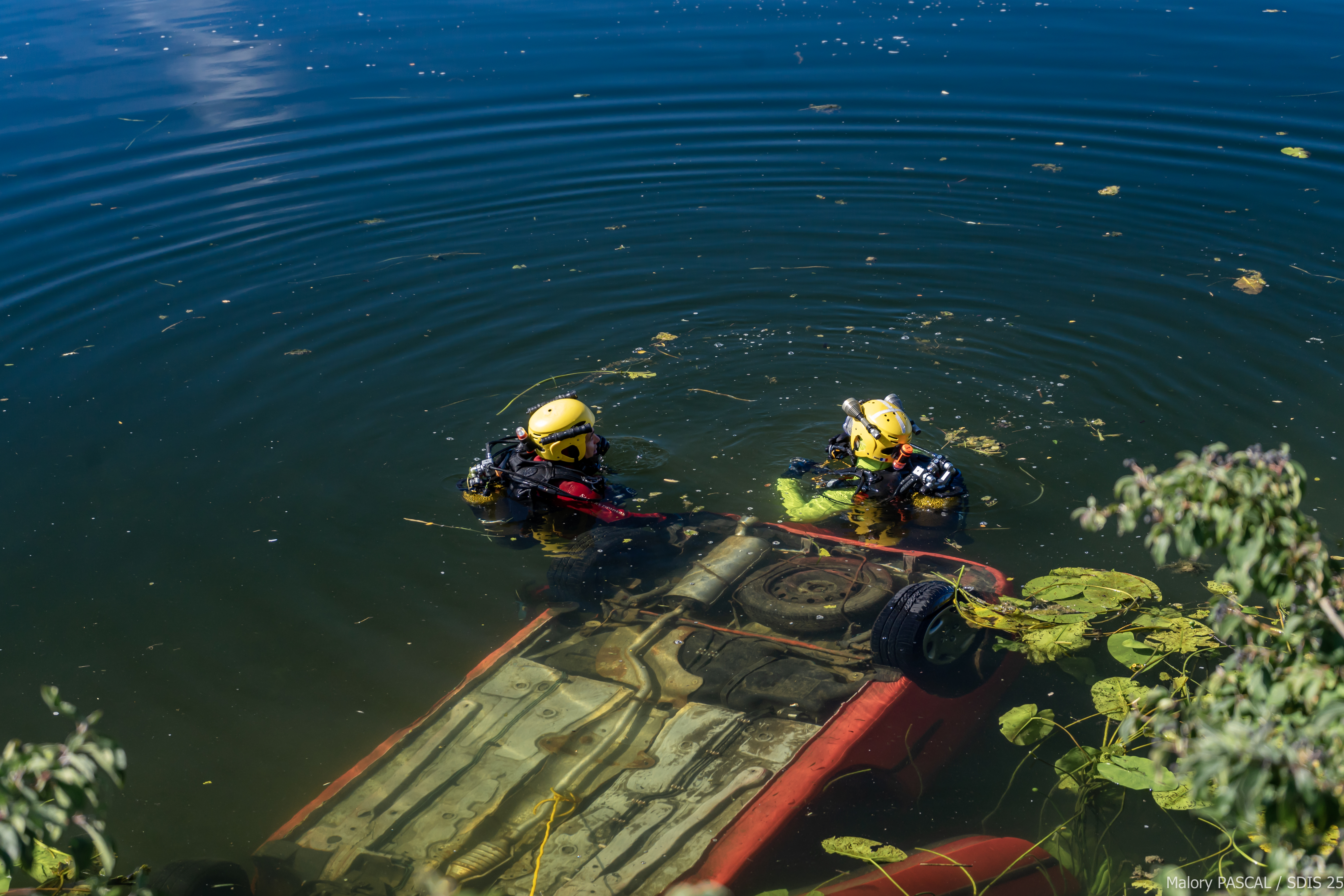 Accident de voiture dans un canal 25/07/2020