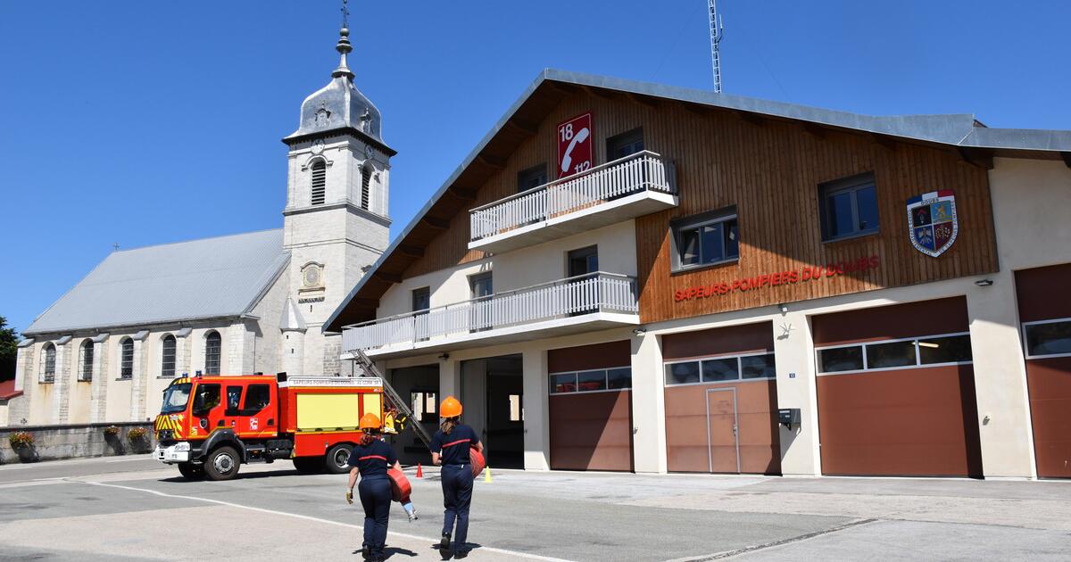 Entrainement des Jeunes SapeursPompiers du HautDoubs à Mouthe juin