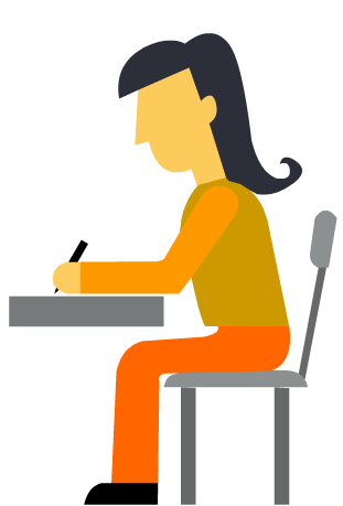 Dessin d'un agent administratif